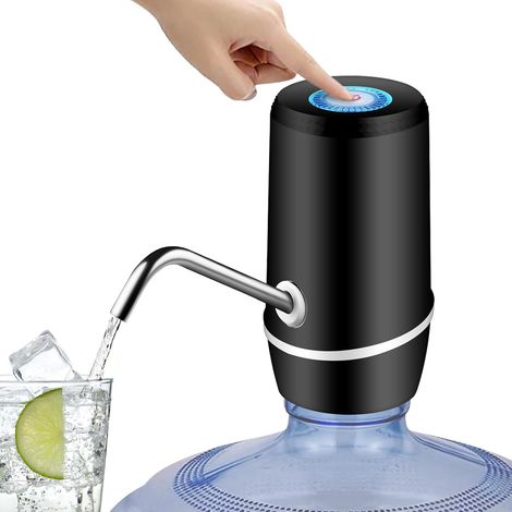 Filiyano-Distributeur d'eau de 5 gallons, pompe à eau électrique portable automatique pour bonbonne de 5 gallons - Noir (1/5)