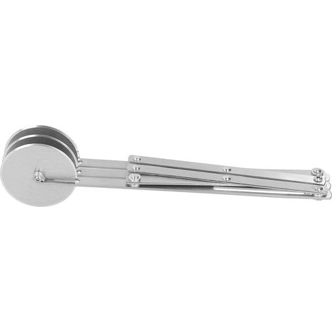 Cortador de pizza de acero inoxidable, cortador de masa, divisor de masa, cortador de pizza extensible, cortador de masa ajustable, cortador de pizza con mango para hornear en la cocina (1/5)