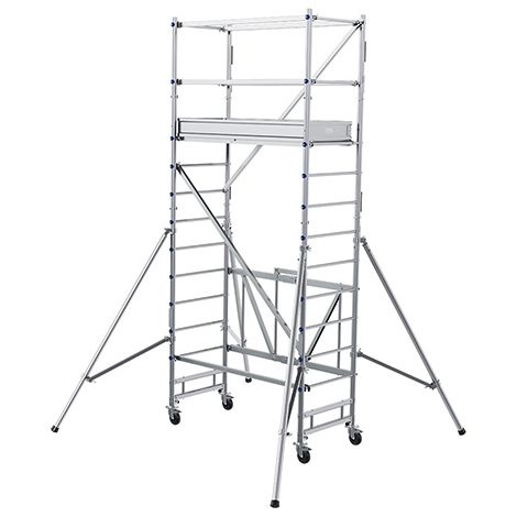 Klappgerüst 1 buehne - Maximale Arbeitshöhe 4.65m - POP316L