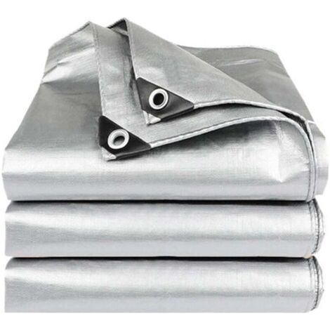 Bâche de Protection 5x5m, Étanche pour Meubles de Jardin, Voiture, Piscine, Bateaux