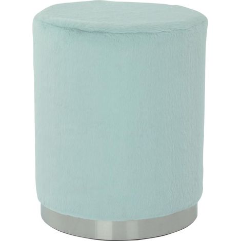 Tabouret semi artisanal ZAGE 36x36 bleu clair (1/3)