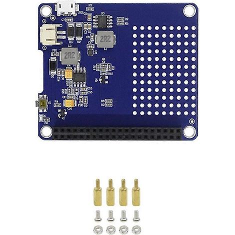 Module d'alimentation par batterie au lithium UPS HAT pour Raspberry Pi 4B, 3B+, 3B, 2B et 3A+A+ (1/5)