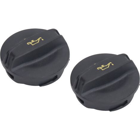 Bouchon de remplissage d'huile noir ABS 2 pièces 06K103485A pour moteurs CC 1.8L 2.0L 2012-2017, couvercle de réservoir compatible. (1/5)