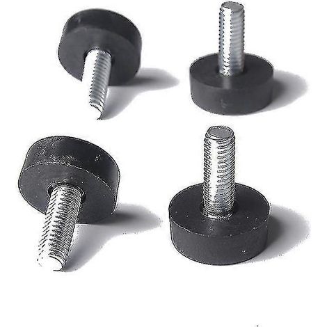 Lot de 20 pieds de nivellement pour meubles 8 x 24 mm, protections réglables pour pieds de table avec tige filetée, 24 mm, pieds de nivellement à visser