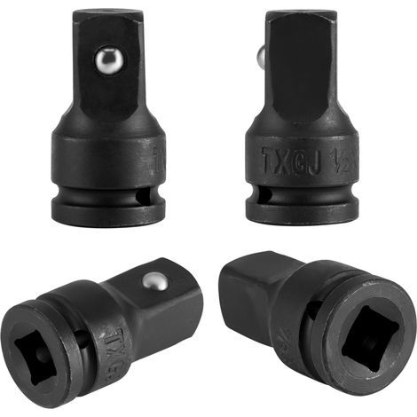 1/2- bis 3/4-Zoll-Steckschlüsseladapter, Reduzierstück aus Chrom-Vanadium-Stahl, Schlagschrauber, für Hülse, robust, verchromt, für den professionellen Einsatz. (1/5)