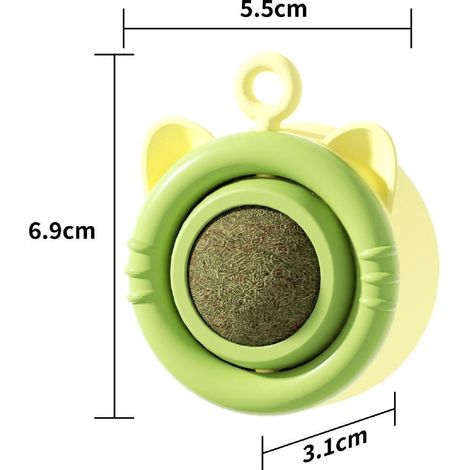 Boule Herbe à Chat à Lécher,Jouet Boule d'herbe à Chat,Cataire pour Chat,Jouet de Lécher pour Chat,Boule de Cataire pour Chats,Balle énergétique Herbe à Chat,Jouet Boule d'herbe à Chat(3PCS)
