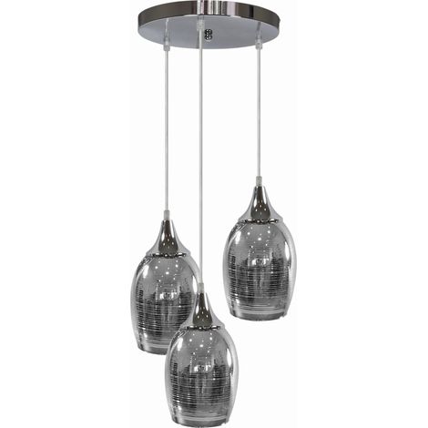 Lampadario Candellux Marina 33-60181 3xE27 cromo vetro (1/4)