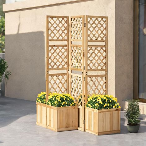 Clôture de jardin en tannenholz 134 x 62,5 x 165 cm (1/5)