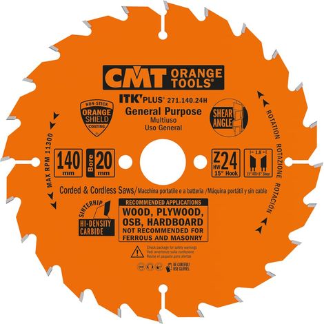 LAMES CIRCULAIRE ULTRA ITK HW 140X1.8/1.2X20 (+16) Z24 ATB+S (1/5)