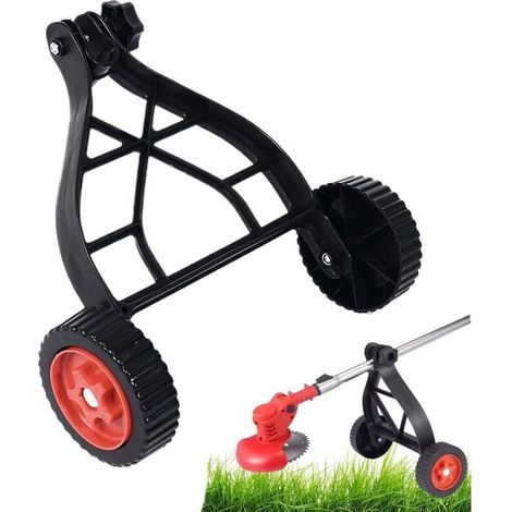 Roues de Support pour Coupe-Bordures, débroussailleuse à conducteur Marchant, Roues de Support Ajustables Accessoires pour Coupe-Bordures Coupe-Bordures Coupe-Gazon Coupe-Fil (1/4)