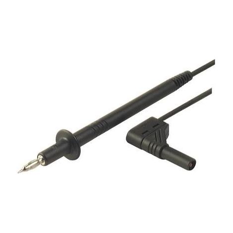 SKS Hirschmann PL 2600 S W sw Puntali di sicurezza [Spina a banana 4 mm - Sonda] 1.00 m Nero 1 pz.