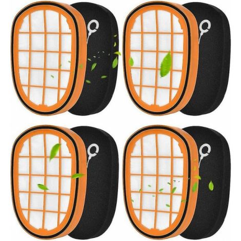 Lot de 4 filtres pour FC6812 Philips Speedpro Max Aqua portable 6814 6823 6827 6908 (1/5)