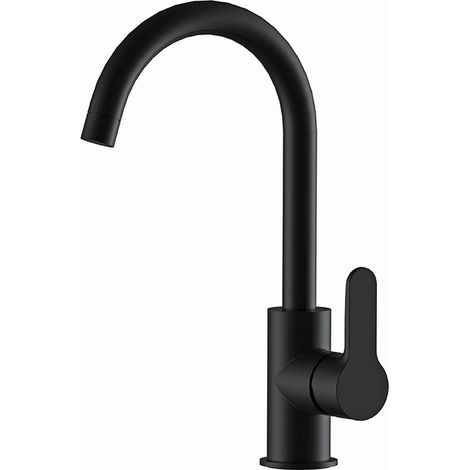 Miscelatore lavello alto nero opaco serie Winner (1/4)