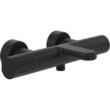 Mezclador termostático para bañera y ducha VILLEROY ET BOCH Universal Grifería redondo Negro Mate