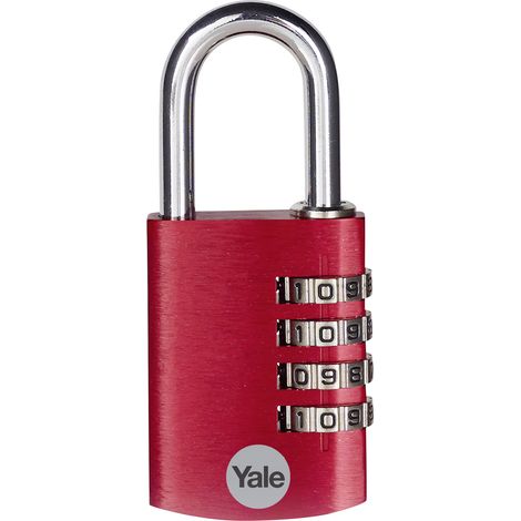 YALE YE3CB/38/131/1/CO Vorhängeschloss 38 mm Rot Zahlenschloss (1/4)