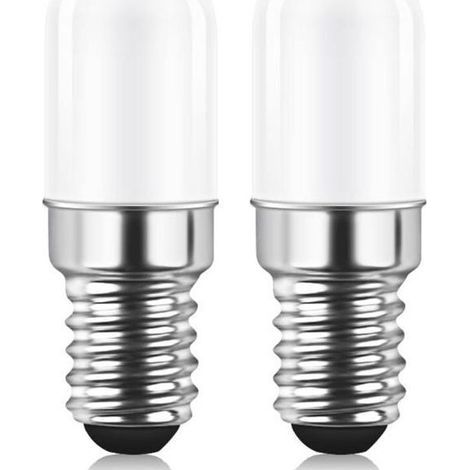 Ampoule LED E14 pour Réfrigérateur, 1.5W équivalent à 15W, 220V Blanc Chaud 3000K, Ampoule pour Frigo, Lampe de Sel, Machine a Coudre, Lot de 2 (1/5)