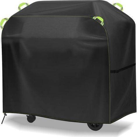 Couverture de barbecue 132×66×109 cm – tissu Oxford 210D – protection extérieure anti-UV et imperméable – fixation par cordon (1/5)