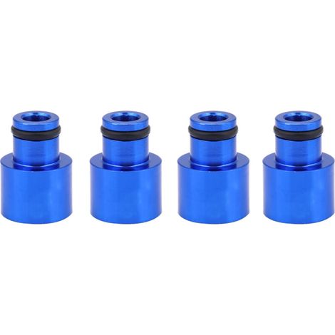 Adaptadores azules para inyectores de combustible – 4 piezas, espaciadores externos RDX para motores Honda B16, B18, D16Z, D16Y (1/5)