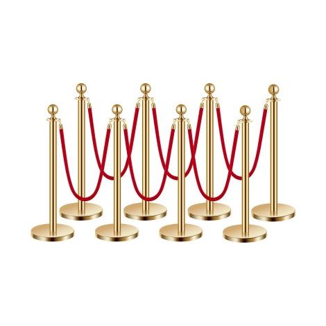 Poteau de guidage - 8 pcs barrière de balisage pour contrôle de (1/5)