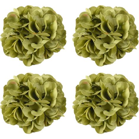 Set mit 4 dekorativen Seil-Raffhaltern mit künstlichen Blumen für Bankette, Hochzeitsfeiern