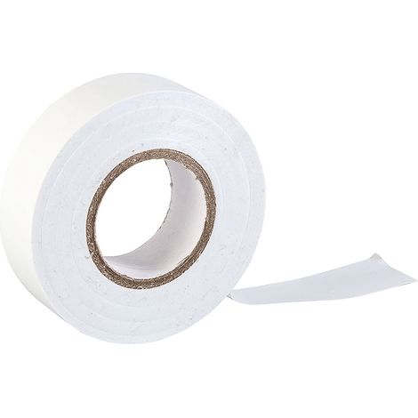 Nastro Isolante Elettrico in PVC 18mm X 20m Bianco (1/3)