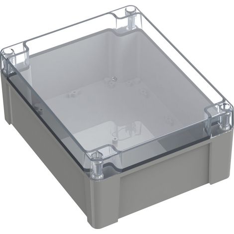 TRU COMPONENTS  TC-10861048 Universal-Gehäuse 240 x 191.30 x 105.60  Polycarbonat  Lichtgrau 1 St.