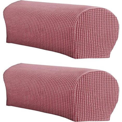 Fundas de felpa suave y elástica para reposabrazos, aptas para sillas/sofás, fundas para reposabrazos de sofás, fundas para sillones reclinables, paquete de 2 unidades.