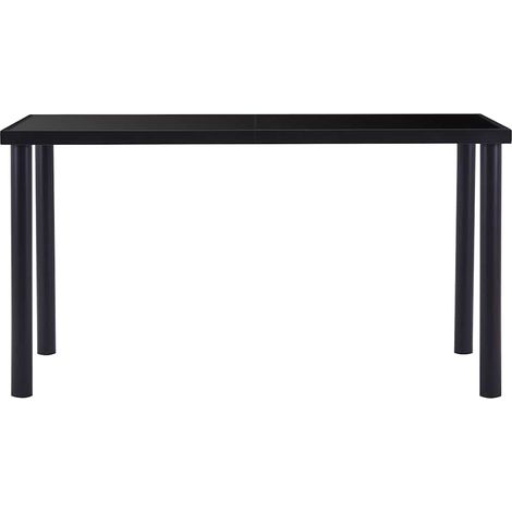 Maison Exclusive - Tavolo da Pranzo Nero 140x70x75 cm in Vetro Temperato (1/5)