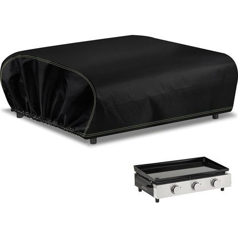 Housse Plancha Exterieur, 600d Oxford Housse de Protection 80 x 60 x 25 cm, Bâche Plancha Universelle Imperméable, Anti-UV pour Gazinière Barbecue d’Extérieur Cuisine Extérieure (1/5)