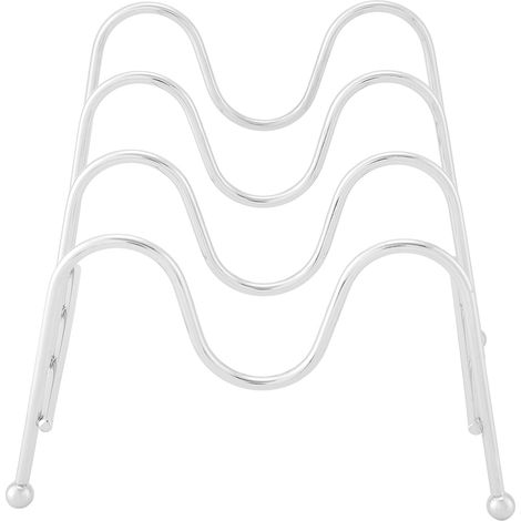Support De Rangement Cuisine Pour Casseroles Couvercles Planches À Découper En Fer Chromé 3 En 1 (1/5)