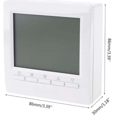 Intelligenter Wandthermostat mit LCD-Display für Fußbodenheizung – Blaue Hintergrundbeleuchtung (1/5)