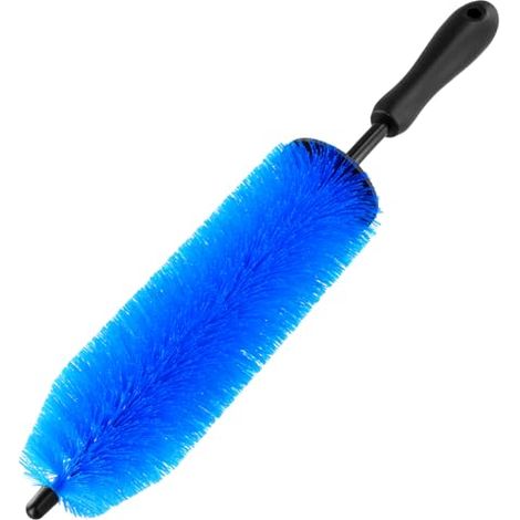 Brosse Professionnelle à Jantes Longues pour Un Nettoyage en Profondeur, 44 cm Bleue, nettoyant Doux pour Jantes (1/5)