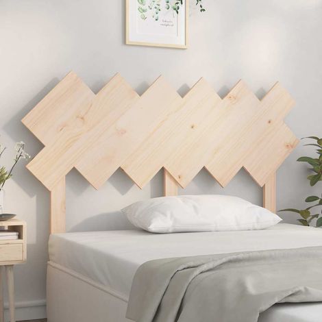 vidaXL Tête de lit 132x3x81 cm Bois massif de pin (1/5)