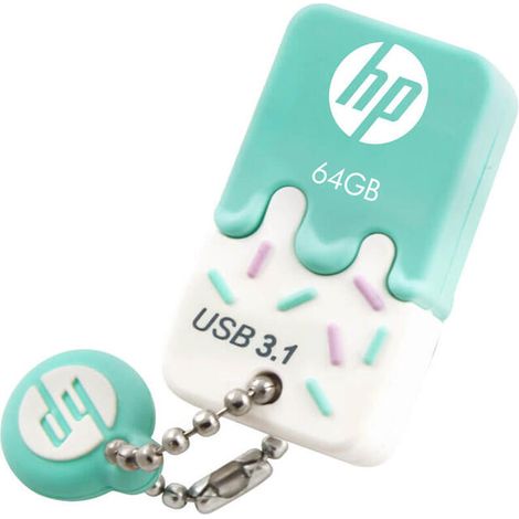 Memoria USB HP HPFD778W-64 Menta 64 GB 30 MB/s-75 MB/s (1 unidad) (1/4)