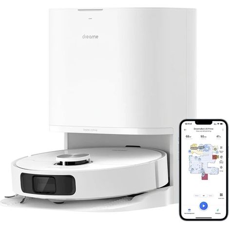 Dreame L10 Prime Robot aspirateur et laveur avec serpillière autonettoyante, surélévation de la serpillière de 7 mm, navigation LDS, aspiration de 4000 Pa, cartographie 3D, WiFi/App/Alexa (1/4)