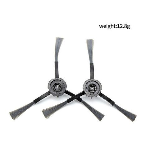 NALOOKAMIC Accessoires pour robot aspirateur IHRV6-BLK/Ultenic T10 : brosse latérale et balai central. Usage domestique. (1/4)