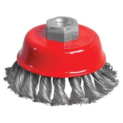 Brosse métallique modeco mn-69-135 préparation surface fil torsadé 100 mm (1/2)