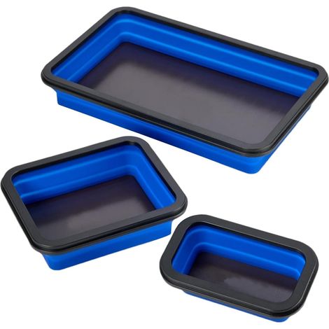 Plateau À Boulons Magnétique – Plateau Porte-vis Magnétique, Plateau Pliable Magnétique – Ensemble De Plateaux À Composants Magnétiques, 3 Tailles Différentes, Plateau À Outils Magnétique (1/5)