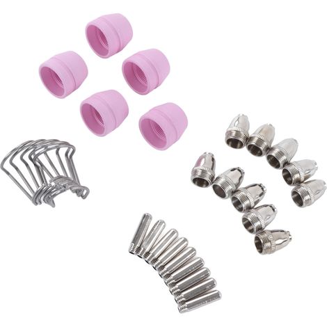 30 Pièces Kit de Rechange pour Torche Plasma ABS - Électrodes, Buses et Cups pour Usage Commercial (1/5)