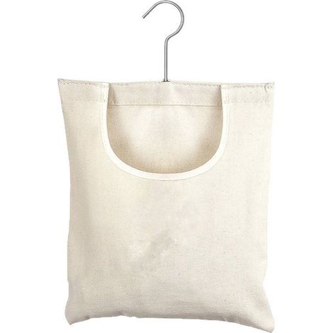Cesto de ropa con gancho - Lona - 32 x 27 cm - Multicolor (1/4)