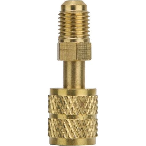 Enowelir Adaptateur en laiton R410, 1/4 "mâle à 5/16" femelle, tuyau de charge pour pomper, haute qualité, nouveau (1/4)
