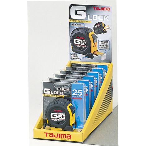 Cinta métrica Tajima (cinta métrica), longitud: 5 m - cinta de acero con revestimiento HyperCoat, gancho final con triple remachado - G5P50MYD
