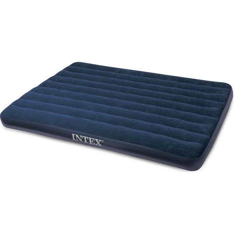 Intex Luftbett 203x183x22cm blau Gästebett Luftmatratze (1/4)