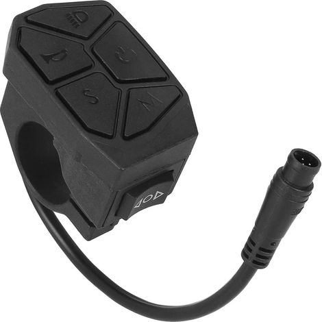 Interrupteur de tête étanche à 7 fonctions pour scooter électrique, bouton de commande étanche à 6 broches pour clignotants, klaxon et accessoires de phare (1/5)
