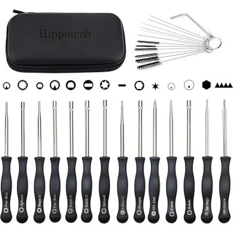 Lot de 14 outils de réglage de carburateur avec vis Vis à tête hexagonale pour petit moteur à 2 temps pour Poulan Remplacement pour Husqvarna pour STIHL pour Echo tronçonneuse Trimmer (1/4)