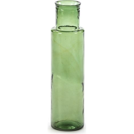 Vase 14x14x55 Verre Vert