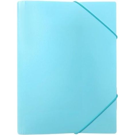 Ordner mit Gummiband A4 PP pastellblau