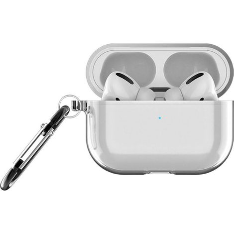 Étui transparent anti-choc et anti-poussière pour écouteurs Pro, protection robuste en silicone clair pour boîtier iOS (1/5)