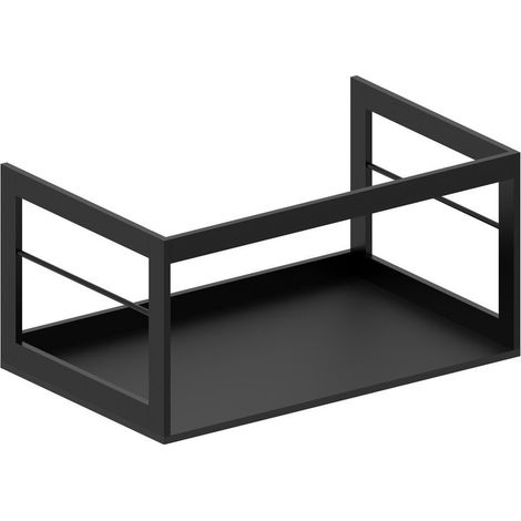 NUBES/NORM structure de lavabo 80x50cm, noir mat (1/3)