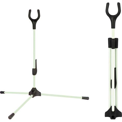 Support d'arc de Tir à l'arc, Porte d'arc Longue Pliable, Stand d'arc Recourbé avec Base Antidérapante pour Le Tir de Chasse en Plein Air (1/5)